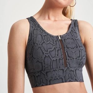 NEW WITH TAGS VARLEY FAY BRA IN BLACK PYTHON